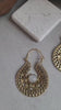 Brass detailed earrings / Bohemian jewelry / Gift for her / Spiral style
