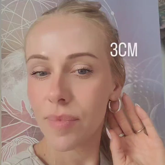 Thin silver hoops / Hoop earrings / Small hoops / Large hoops / Elegant / Everyday wear / Lightweight / Minimal / Boho / Gift