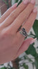 Silver multi stone ring / Statement / Gift / Ethnic / Silver jewellery / Elegant/ Pretty