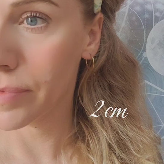 Brass hammered hoops / Hoop earrings / Small hoops / Large hoops / Hippie / Unique / Free shipping