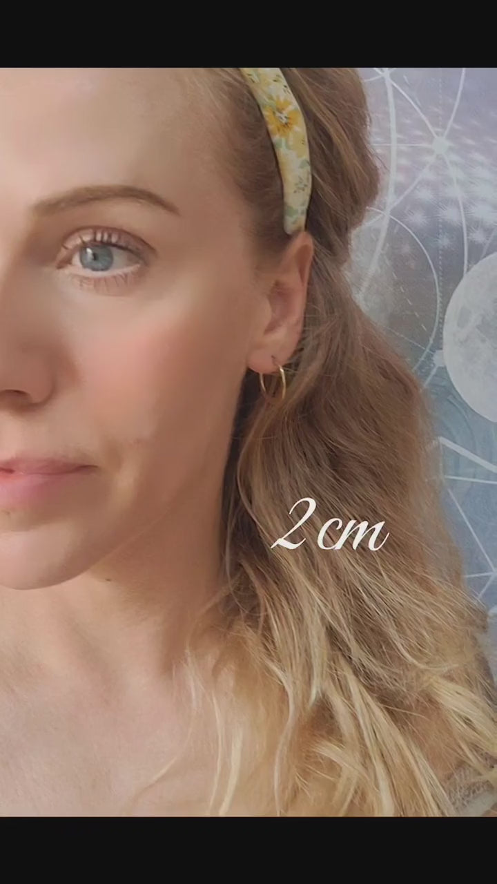 Brass hammered hoops / Hoop earrings / Small hoops / Large hoops / Hippie / Unique / Free shipping