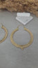 Oversized Raw Brass Hoop Earrings: Urban Glam Boho Chic