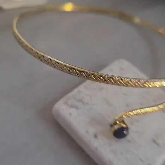 Brass arm cuff / Adjustable upper arm bracelet/ Gift idea