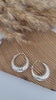 Silver hoop earrings / Classic hoops / Chunky earrings/ Simple jewellery / Unique / Hippie / Free shipping