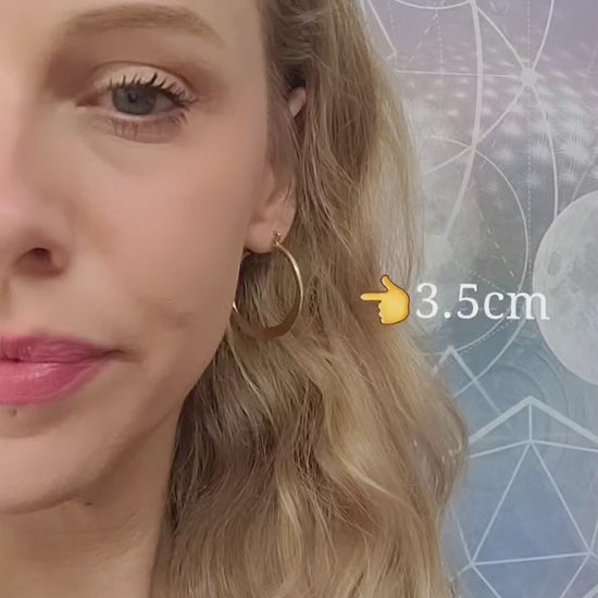 Brass hammered hoops / Hoop earrings / Small hoops / Large hoops / Hippie / Unique / Free uk shipping / Gift