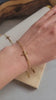 Brass Cross Bracelet: Gold Pendant, Waterproof Layering Chain