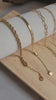 Gold bracelet stack / Chain bracelets / Bracelet set / Minmalist