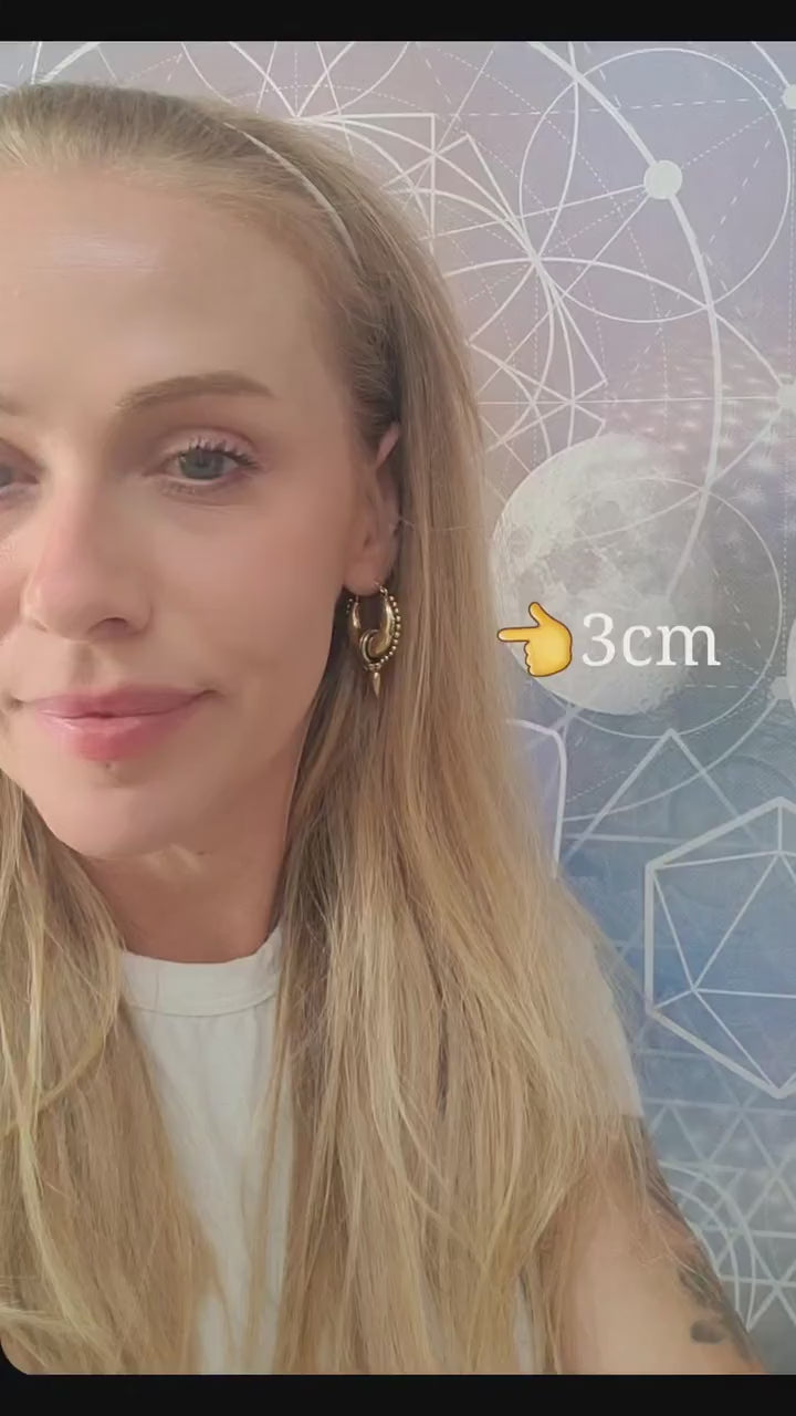 Golden hoops / Large hoops / Brass hoops / Chunky hoops/ Gift / Unique/ Ethnic style / gold /