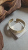Hammered Brass Cuff Bracelet: Adjustable Open Band, Edgy Jewelry