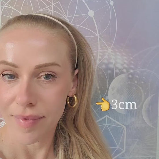 Chunky golden hoops / Brass hoops / Thick hoops / Small hoops / Large hoops / Simple earrings / Lightweight earrings / Free UK shipping