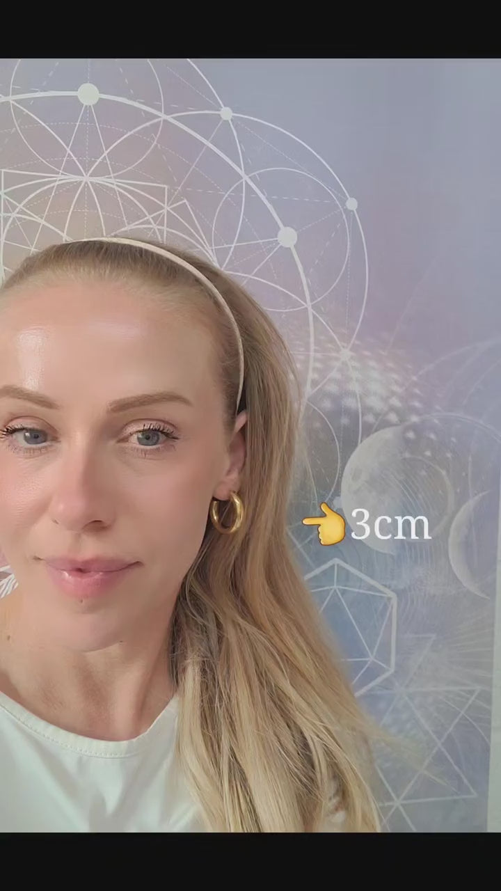 Chunky golden hoops / Brass hoops / Thick hoops / Small hoops / Large hoops / Simple earrings / Lightweight earrings / Free UK shipping