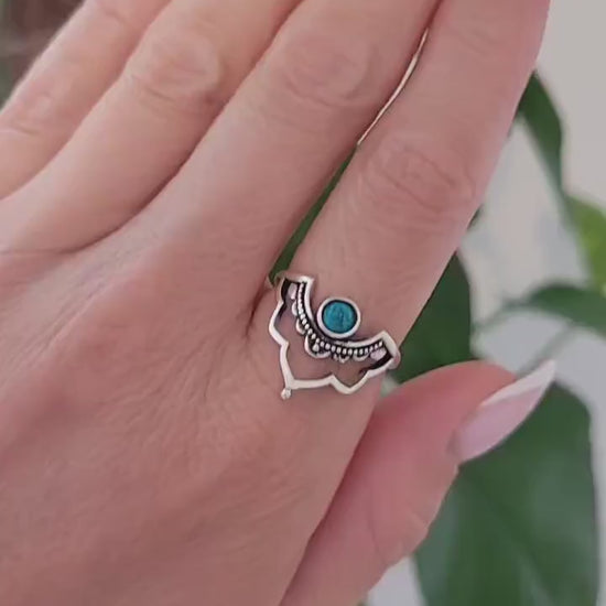 Silver detailed ring / Point ring / Elegant / Minimal / Minimalist / Gift / Ethnic jewellery