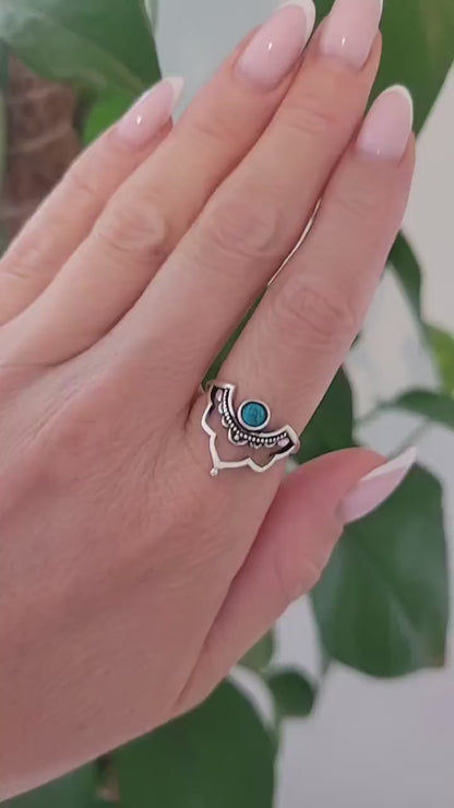 Silver detailed ring / Point ring / Elegant / Minimal / Minimalist / Gift / Ethnic jewellery