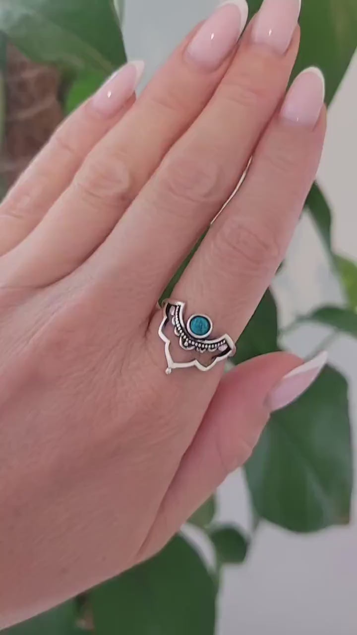Silver detailed ring / Point ring / Elegant / Minimal / Minimalist / Gift / Ethnic jewellery