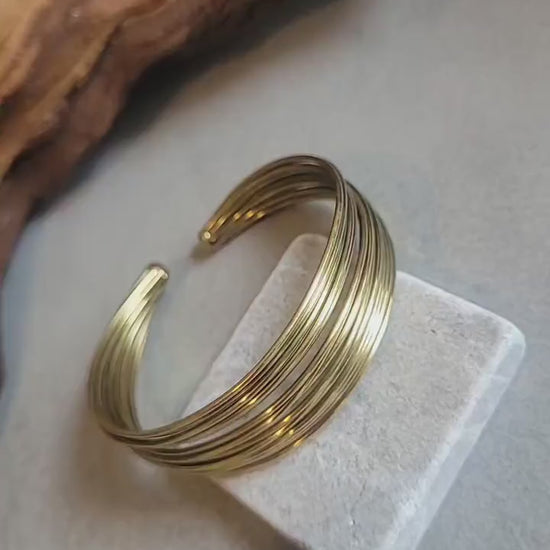 Brass bracelet / Detailed bracelet / Bangle  Cuff / Simple / Minimal / Minimalist jewellery / Gift / Ethnic