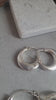 Silver simple hoop earrings: Minimalist jewellery
