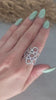 Silver detailed handmade ring / Hammered ring / Adjustable ring / Silver jewellery / Statement/ Unique / Gift / Hippie / Ethnic / Rustic