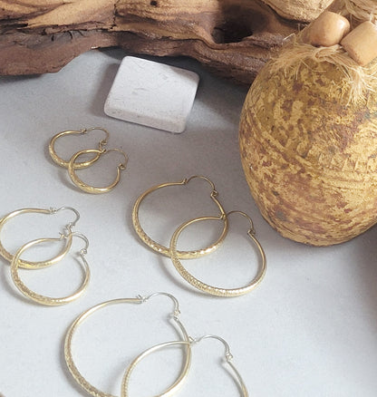 Silver hoops / Thick hoops / Ethnic jewellery / Boho style / Festival / Gift / Small hoops / Large hoops / Detailed