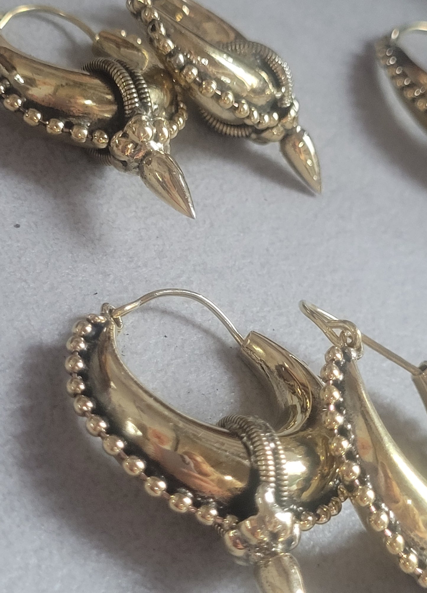 Golden hoops / Large hoops / Brass hoops / Chunky hoops/ Gift / Unique/ Ethnic style / gold /