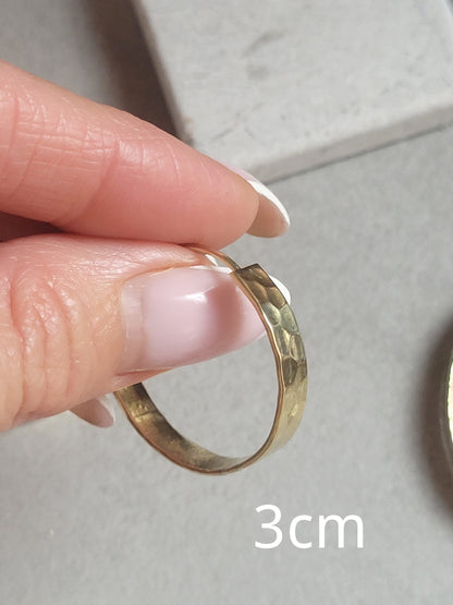Brass hammered hoops / Hoop earrings / Small hoops / Large hoops / Hippie / Unique / Hoops / Gold / Golden jewellery / Boho