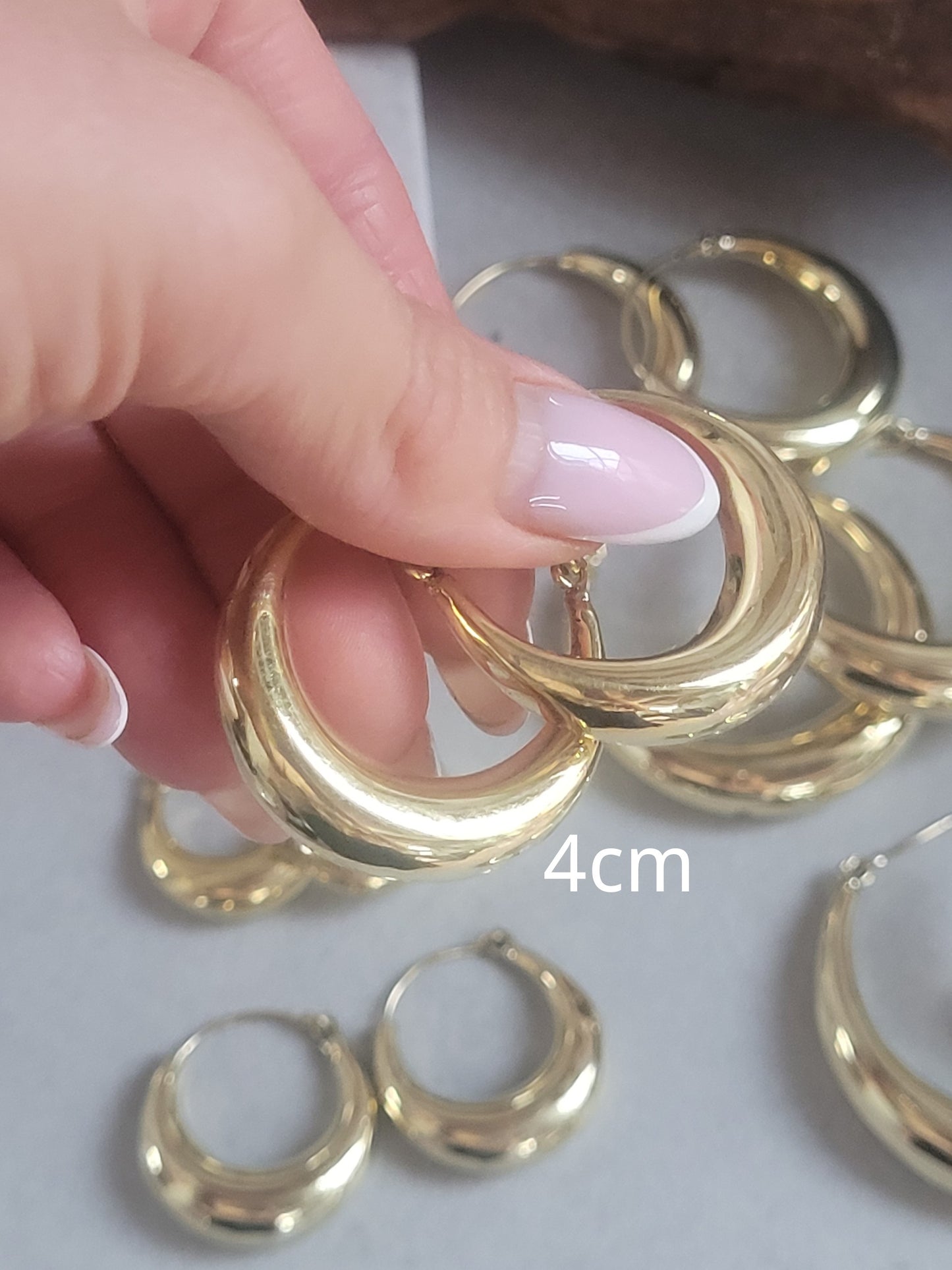 Brass hoop earrings / Classic hoops / Chunky earrings/ Simple jewellery / Unique / Hippie / Free shipping